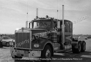 Sonny Pruitt and Will Chandler pull up in the Kenworth
