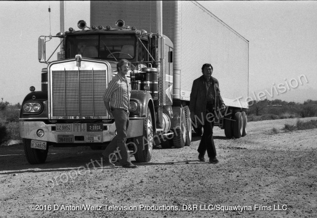 Will Chandler and Sonny Pruitt beside the Kenworth