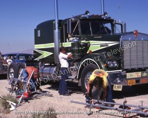 Crew with Kenworth 900 as seen in Movin' On