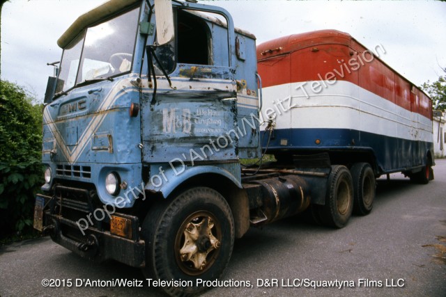 GMC Cabover and trailer known as Pigpen in Movin' On
