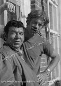 Claude Akins and Frank Converse