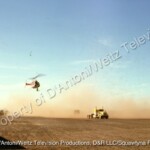 Helicopter films the truck race