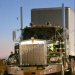Sonny Pruitt and Will Chandler roll up in the big green Kenworth