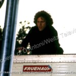 John Rubinstein atop trailer