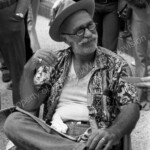 Keenan Wynn relaxes between takes