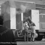 Movin' On's Cinemobile rig on fire