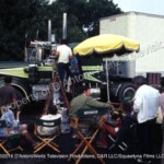 Claude Akins and Tessa Dahl relax between takes