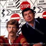 Frank Converse and Claude Akins