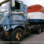GMC Cabover and trailer known as Pigpen in Movin' On
