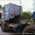 Rear view of GMC Cabover known as Pigpen in Movin' On