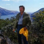 Claude Akins with Columbia River in background